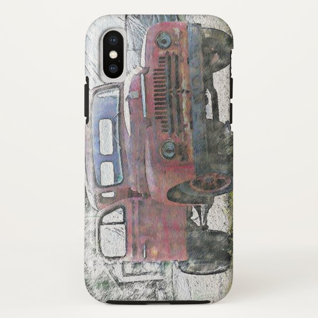 Capa Para iPhone, Case-Mate Caso do iPhone XS do Caminhão Antigo (Verso)