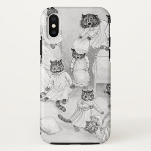 Capa Para iPhone Da Case-Mate Caso do iphoneX da luta do gatinho de Louis Wain