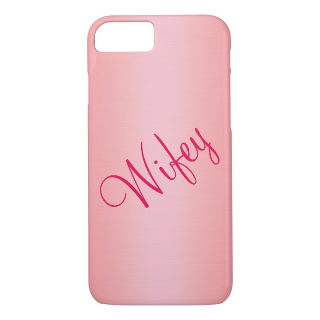 Capa Para iPhone, Case-Mate Caso do Rosa Dourado Wifey iPhone 7 (Verso)