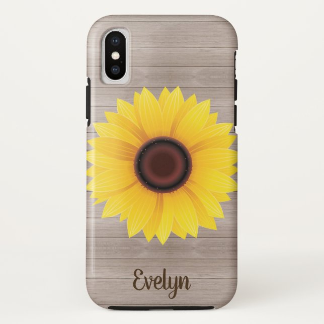 Capa Para iPhone, Case-Mate Caso do telemóvel das mulheres do girassol (Verso)