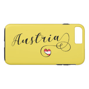 Capa Para iPhone Da Case-Mate Caso do telemóvel de Áustria do coração, bande