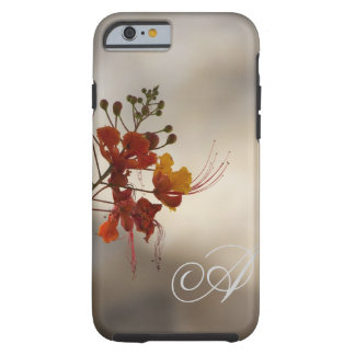 Capa Tough Para iPhone 6 Caso floral do iPhone 6 da foto do monograma