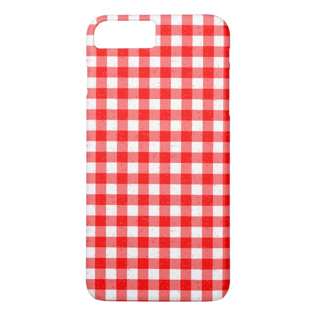 Capa Para iPhone, Case-Mate Caso Gingham Red and White Pattern iPhone 7 Plus (Verso)