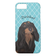 Caso ilustrado Dachshund do telemóvel
