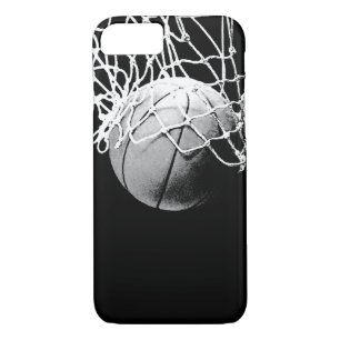 Capa iPhone 8/ 7 Caso iPhone 7 de Basquete Preto e Branco