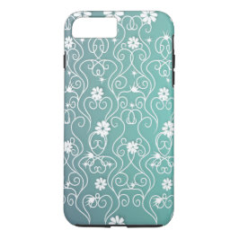Capa Para iPhone Da Case-Mate Caso iPhone 7 de espirais e flores brancas