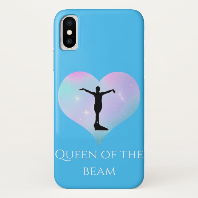 Capa Para iPhone, Case-Mate Caso iPhone iPhone da Rainha Azul da Gymnastica do (Verso)