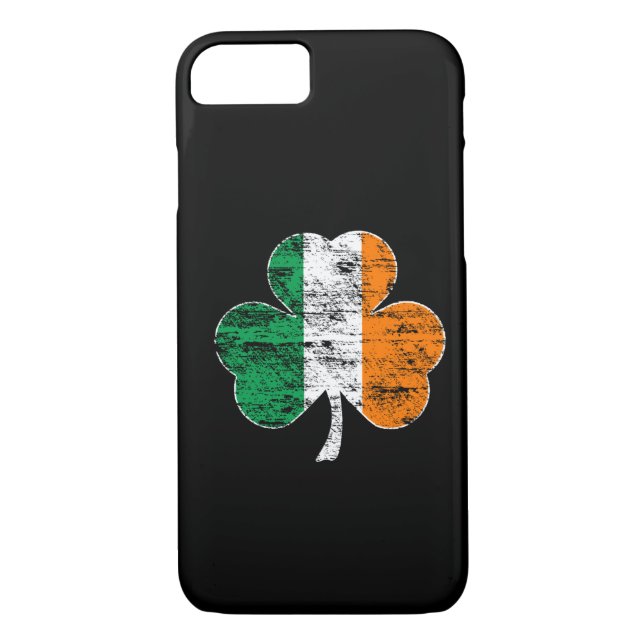 Capa Para iPhone, Case-Mate Caso irlandês do iPhone 7 do trevo da bandeira (Verso)