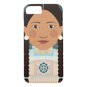 Capa iPhone 8/ 7 Caso Native American Matryoshka