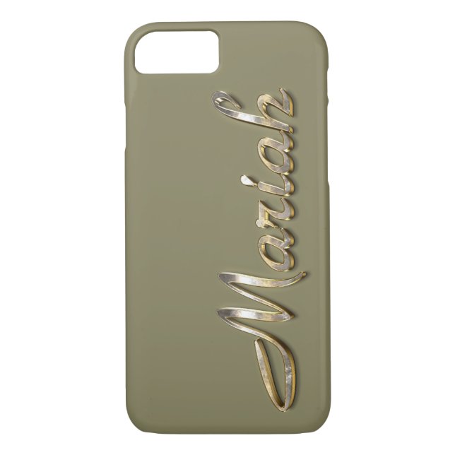 Capa Para iPhone, Case-Mate Caso Personalizado do Monograma do "Mariah" iPhone (Verso)