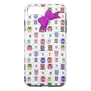 Capa Para iPhone Da Case-Mate Caso positivo do iPhone 7 coloridos da coruja dos
