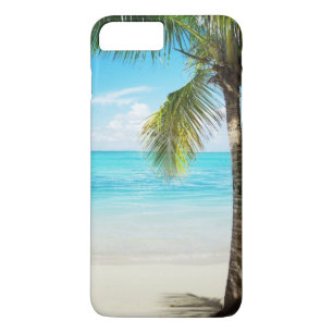 Capa iPhone 8 Plus/7 Plus Caso positivo do iPhone 7 da palmeira da praia