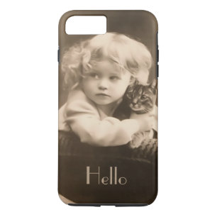 Capa Para iPhone Da Case-Mate Caso positivo do iPhone 7 do Sepia da criança e d