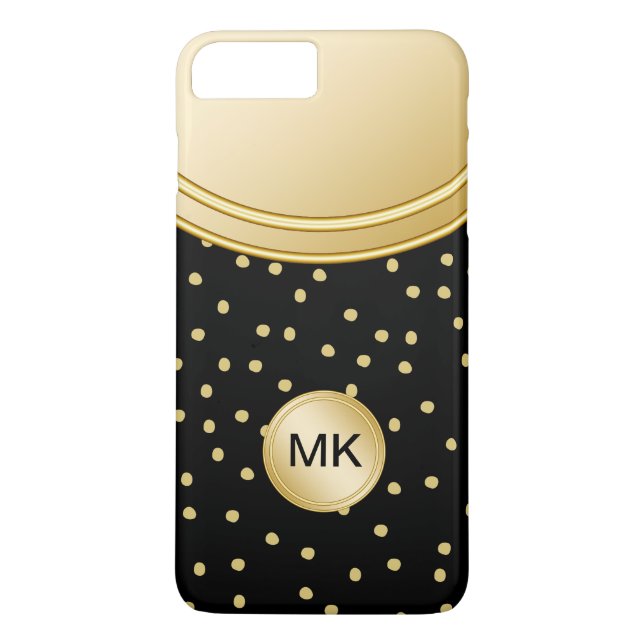 Capa Para iPhone, Case-Mate Caso profissional Dourado do monograma das (Verso)