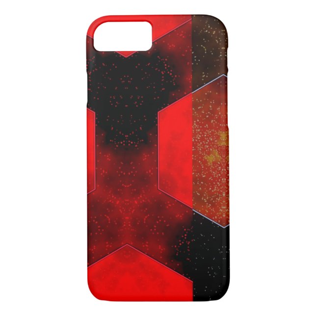 Capa Para iPhone, Case-Mate Caso Red Abstrato iPhone 7 (Verso)