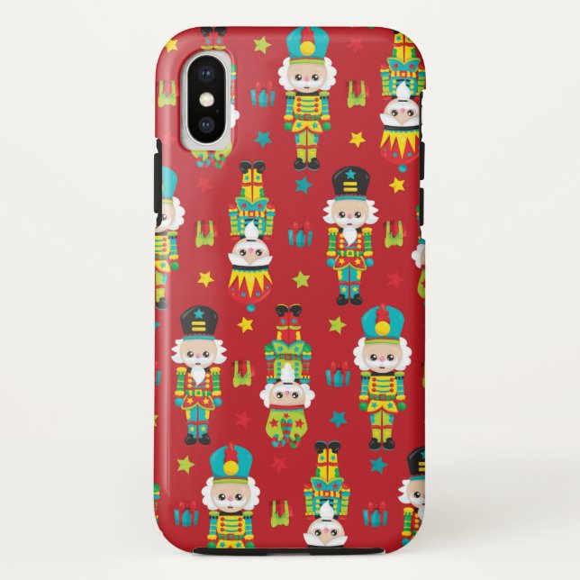 Capa Para iPhone, Case-Mate Caso resistente do teste padrão dez do nutcracker (Verso)