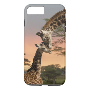 Capa iPhone 8 Plus/7 Plus Caso resistente positivo do iPhone 7 do girafa da