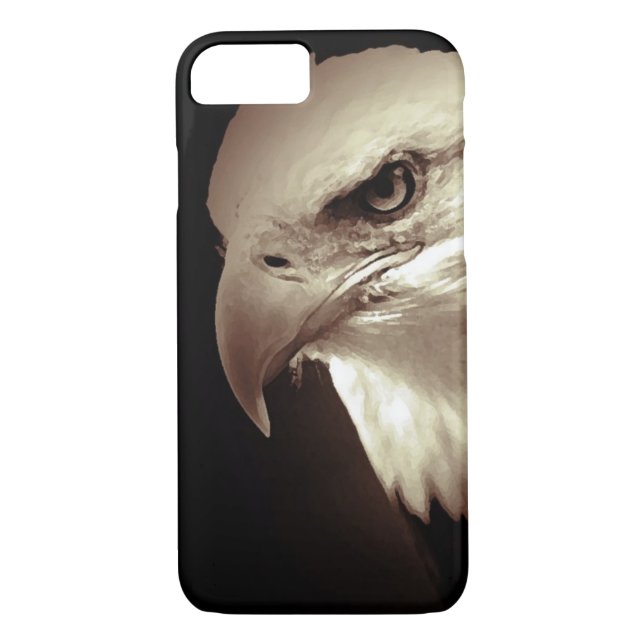 Capa Para iPhone, Case-Mate Caso Sepia Bald Eagle iPhone 7 (Verso)