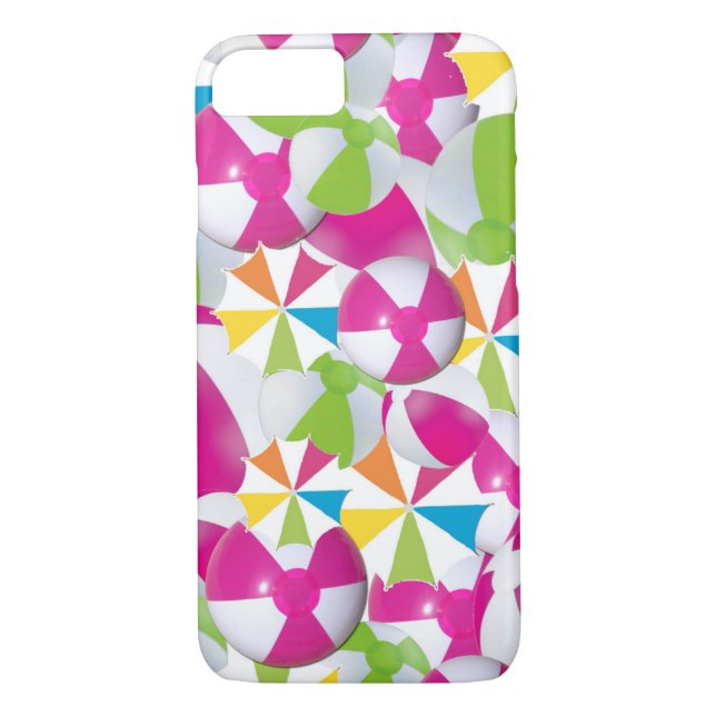 Capa Para iPhone, Case-Mate Caso Summer Beach Ball Design iPhone 7 (Verso)