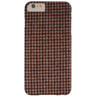 Capa Barely There Para iPhone 6 Plus Caso: Tecido Marrom Xadrez