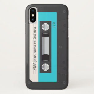 Capa Para iPhone X Cassete de banda magnética retro engraçada de