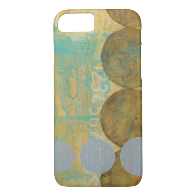 Capa Para iPhone, Case-Mate Castanho Escuro e Círculos de Cinza com Números (Verso)