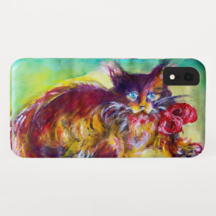 CAPA PARA iPhone DA Case-Mate CAT COM FITA E OS GIRASSÓIS VERMELHOS