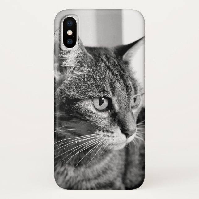 Capa Para iPhone, Case-Mate Cat portrait - the thinker (Verso)