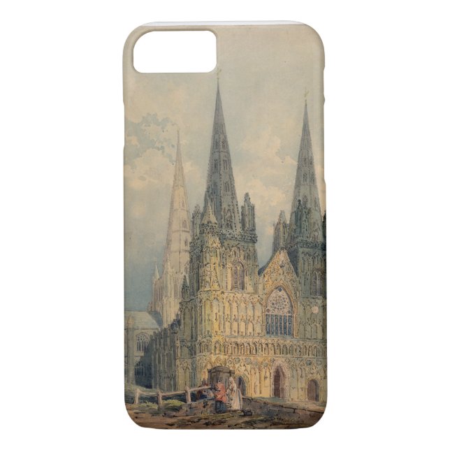 Capa Para iPhone, Case-Mate Catedral de Lichfield, Staffordshire, 1794 (w/c (Verso)