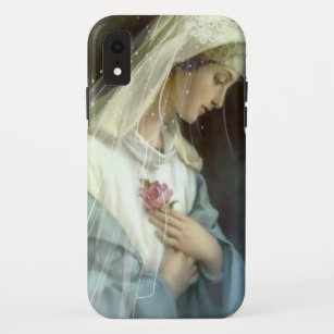 Capa Para iPhone Da Case-Mate Católico cor-de-rosa Mystical abençoado da Virgem