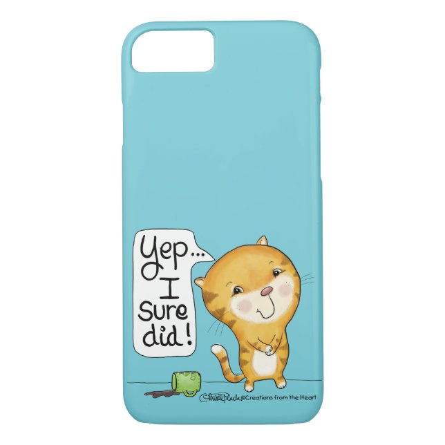 Capa Para iPhone, Case-Mate Cattitude - Derramares de gatos Café (Verso)