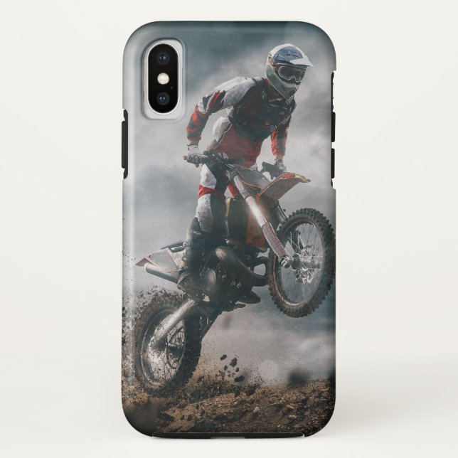 Capa Para iPhone, Case-Mate Cavaleiro-da-motocross (Verso)