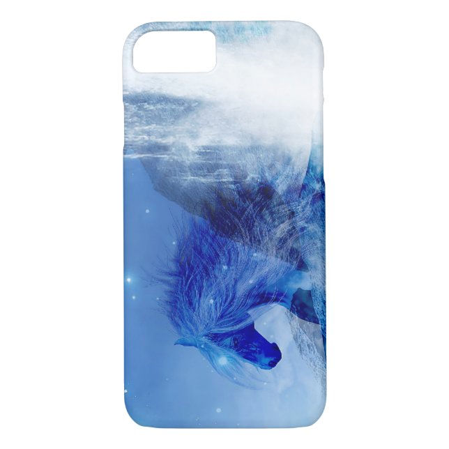Capa Para iPhone, Case-Mate cavalo azul (Verso)