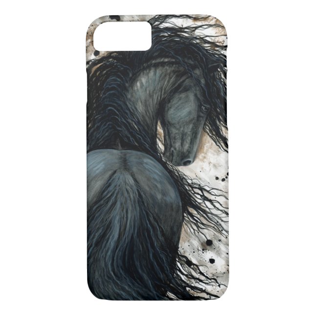 Capa Para iPhone, Case-Mate Cavalo Frísia DreamWalker por Bihrle (Verso)
