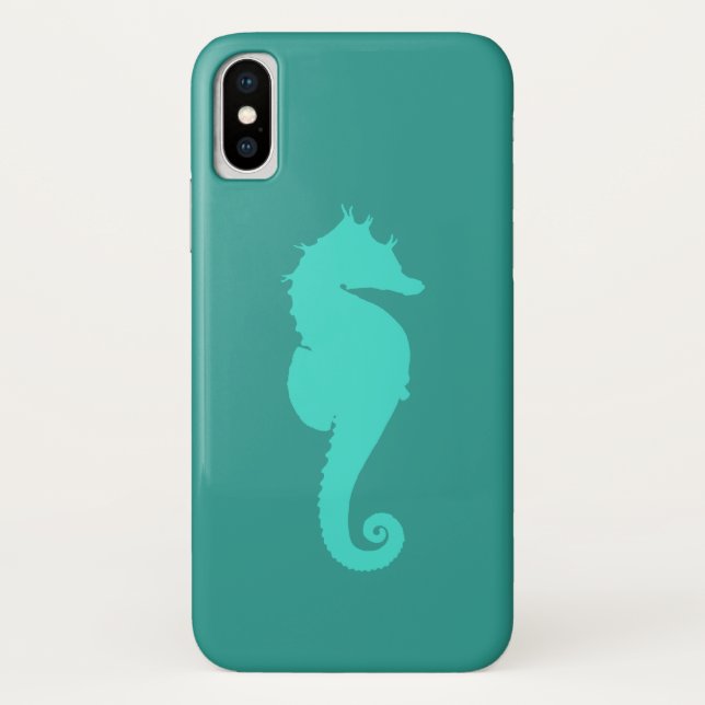 Capa Para iPhone, Case-Mate Cavalo-Marinho Turquesa (Verso)