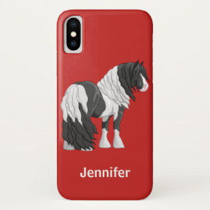 Capa Para iPhone Da Case-Mate Cavalo Preto Pinto Piebald Vanner