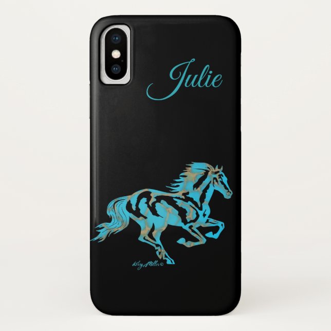 Capa Para iPhone, Case-Mate Cavalo Turquesa (Verso)
