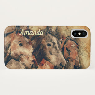 Capa Para iPhone Da Case-Mate Cavalos castanhos
