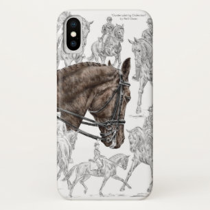 Capa Para iPhone X Cavalos de Dressagem Coletados FEI