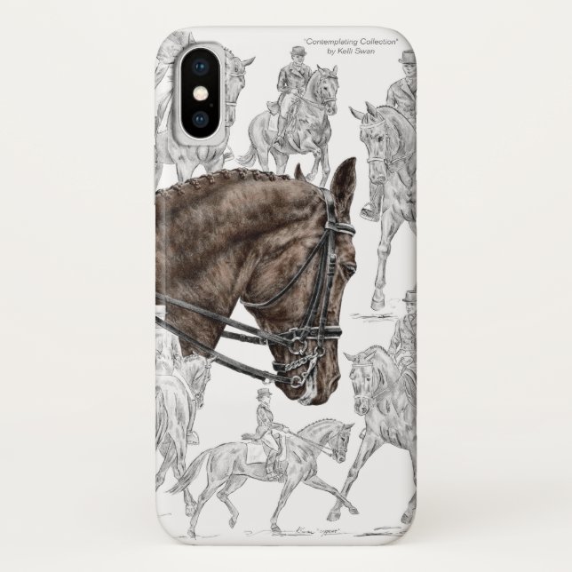 Capa Para iPhone, Case-Mate Cavalos de Dressagem Coletados FEI (Verso)