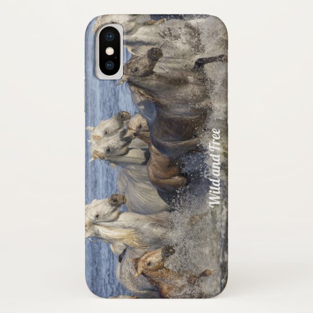 Capa Para iPhone, Case-Mate Cavalos galopando na água (Verso)