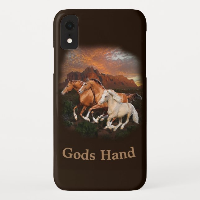 Capa Para iPhone, Case-Mate cavalos selvagens do Arizona (Verso)