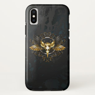 Capa Para iPhone Da Case-Mate Caveira de ouro sobre fundo preto