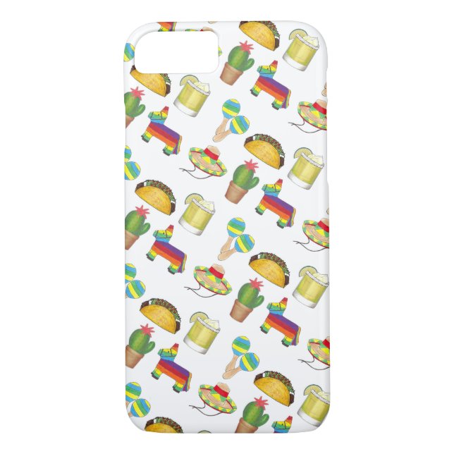 Capa Para iPhone, Case-Mate Celebrar Cinco de Mayo Fiesta Taco Piñata Cactus (Verso)