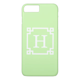 Capa iPhone 8 Plus/7 Plus Celeron Branco - Quadro chave grego nº 2 Monogram