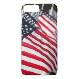 Capa Para iPhone Da Case-Mate Cemitério militar histórico com bandeiras dos EUA