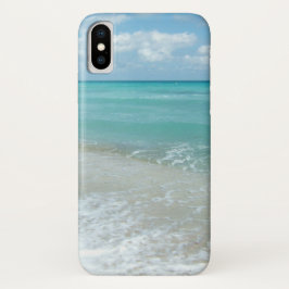 Capa Para iPhone X Cena azul de relaxamento da natureza da paisagem