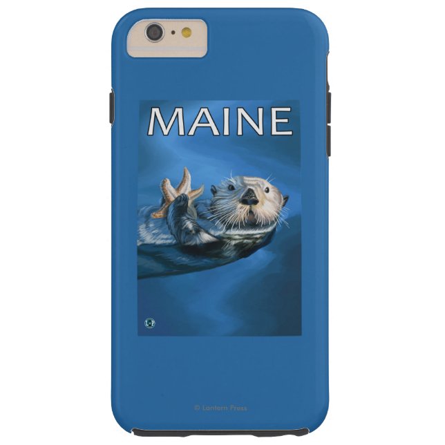 Capa Para iPhone, Case-Mate Cena da lontra de MaineSea (Verso)