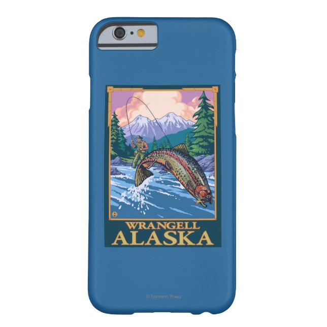 Capa Para iPhone, Case-Mate Cena da pesca com mosca - Wrangell, Alaska (Verso)