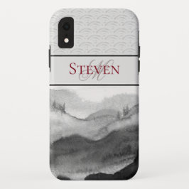Capa Para iPhone Da Case-Mate Cena de Aquarela Inspirada Asiática Personalizada